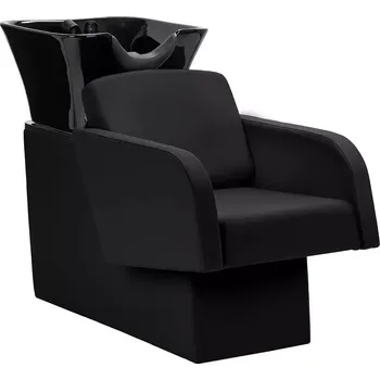 Kadeřnické křeslo Kadeřnický mycí box Elda - černý