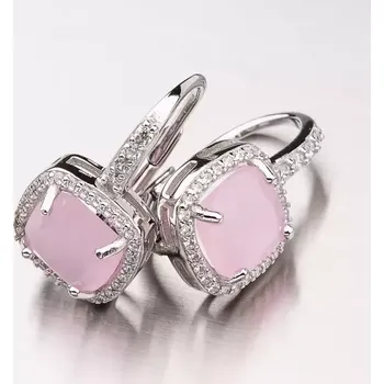 Náušnice Náušnice se syntetickým růženínem PKL-2005