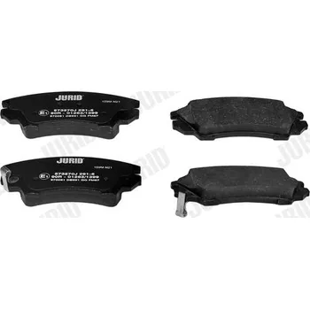 Brzdová destička Sada brzdových destiček, kotoučová brzda JURID 573270J
