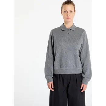 Dámské tričko Tričko Samsøe Samsøe Sadory Ls Polo Mid Grey Mel. XS