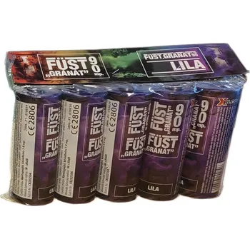 Zábavní pyrotechnika Xplode Dýmovnice Xplode trhací fialová (5 ks)