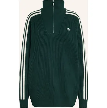 Dámský svetr Adidas Originals Dámský Troyer, tmavě zelená / bílá, 38