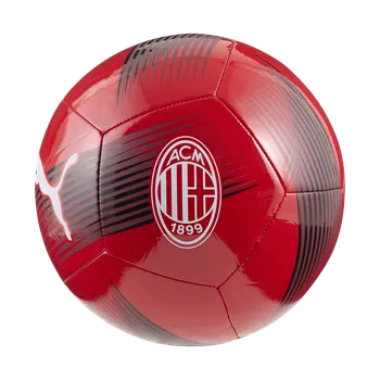 Fotbalový míč Puma AC Milán Essential červená UK 5