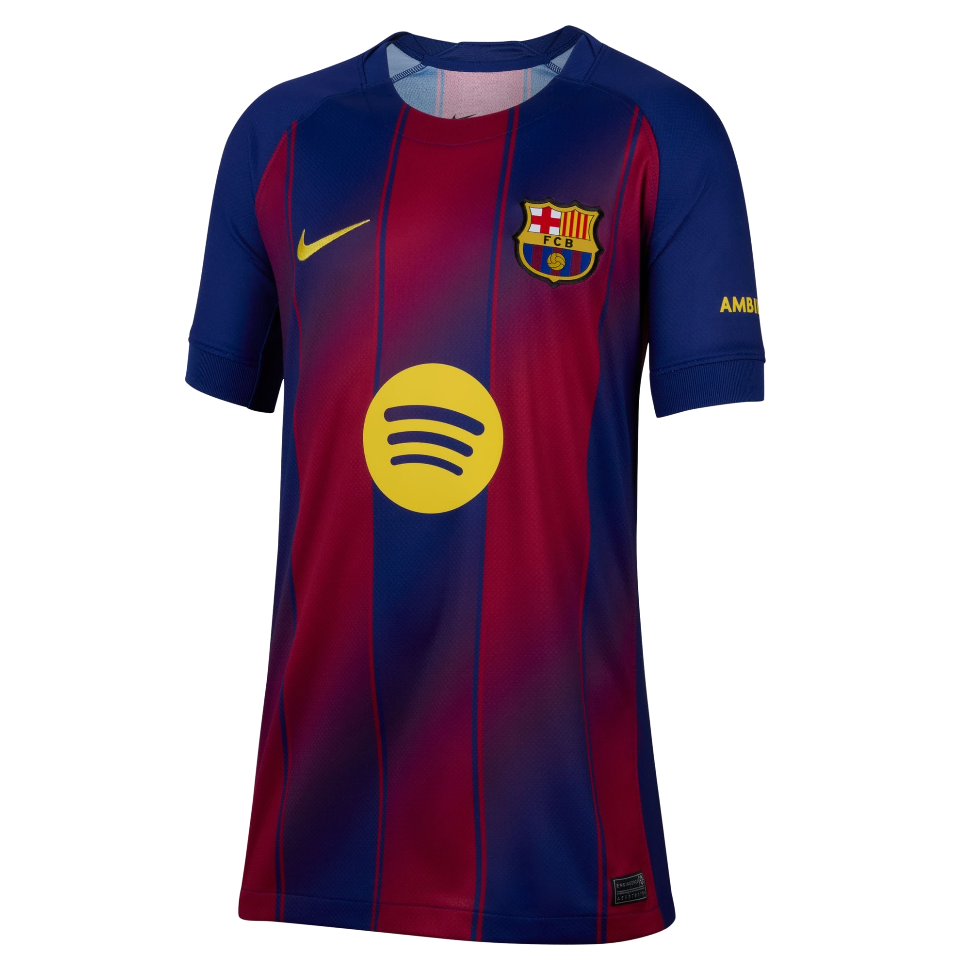 Nike FC Barcelona domácí 2025/2026 vínová/tmavě modrá UK Junior XS