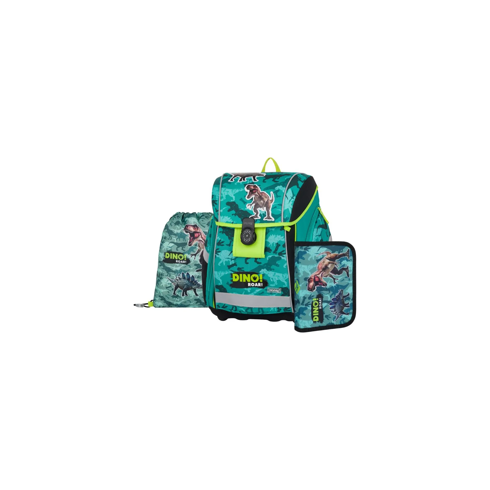 Fotografie 1 - Set školních potřeb Oxybag Premium Light 3dílný set Dino 0-87725