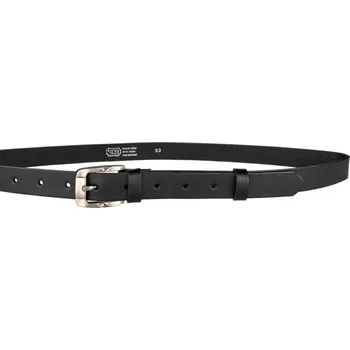 Opasek PENNY BELTS Kožený opasek 172-63 černý - 75 cm