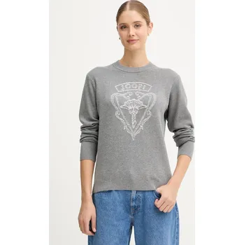 Dámský svetr Svetr z hedvábné směsi Joop! dámský, šedá barva, 30048477 90X, vel. 34