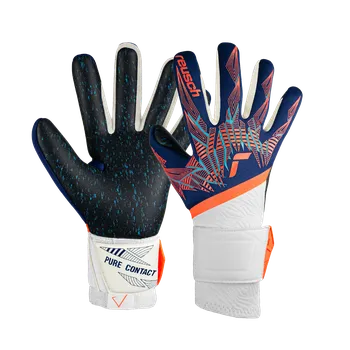 Brankářské rukavice Reusch Pure Contact Fusion modrá/oranžová/černá UK 9