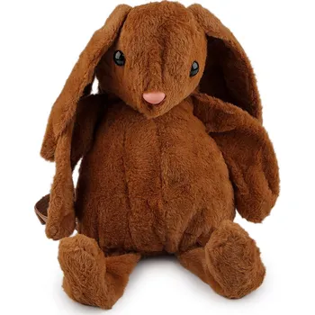 Dětský batoh Dětský plyšový batoh králíček, velké, 2 hnědá