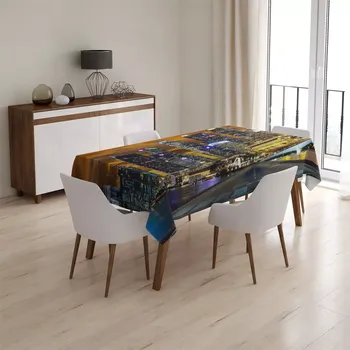 ubrus Sablio Ubrus Letadlo nad mrakodrapy - 90x90 cm