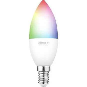 Žárovka Trust Smart WiFi LED RGB&white ambience Candle E14 - barevná (71280)