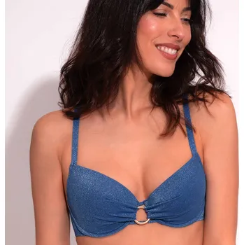 Dámské plavky Plavková podprsenka vyztužená ANTIGEL (EBB4328-06), Barva modrá, Velikost 75C