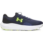 Pánská běžecká obuv Under Armour CHARGED SURGE 4 12.5 Tmavě modrá, Reflexní neon, Bílá