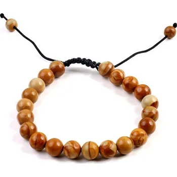 Korálek Náramek Wood Lace Achát č.15