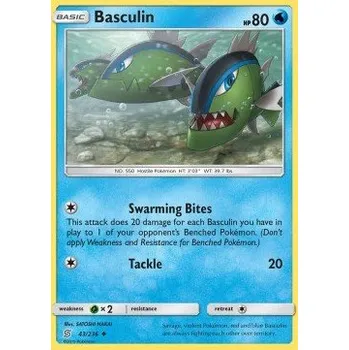 Volný čas Pokémon UNM 043/236 Basculin - Unified Minds Stav: Excellent, Verze: NORMAL