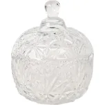 Skleněná broušená dóza s poklopem - Ø 10*13 cm 222616966