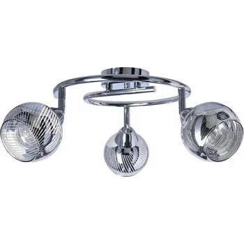 Stropní moderní bodové LED osvětlení FORT - 3xE14, 10W, chromované