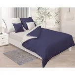 Matex Saténové povlečení 160x200 Double Face námořnická modř bílá 47+01 225479574