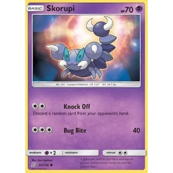 Karetní hra Pokémon UNM 082/236 Skorupi - Unified Minds Stav: Near Mint, Verze: REVERSE HOLO