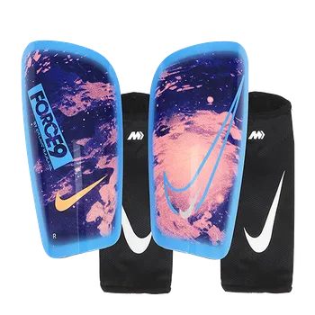 Fotbalový chránič Nike Mercurial Lite Erling Haaland tmavě modrá/oranžová UK L