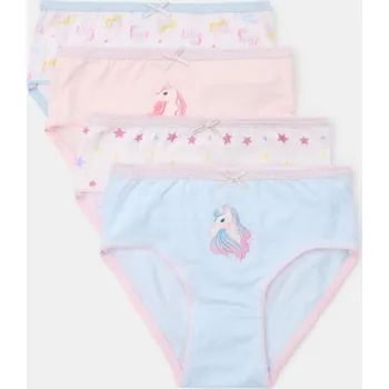 Dívčí spodní prádlo Sinsay - Sada 4&nbsp;kalhotek - vícebarevná - 908FZ-MLC - 908FZ-MLC-U12