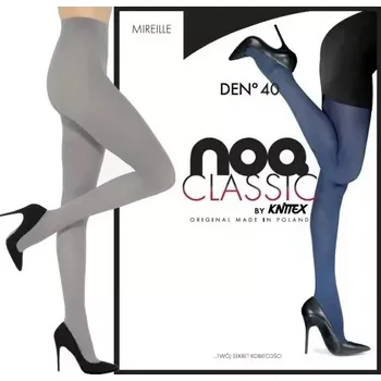 Dámské punčochy Dámské punčocháče Mireille NOQ 40 DEN - 2 (S) / světle šedá