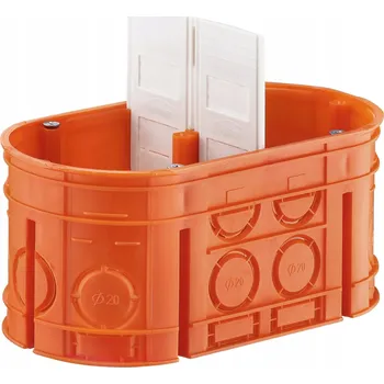 Elektroinstalační krabice Elektroinstalační krabice pod omítku dvojitá 2x60 mm M2x60F MULTIWALL SIMET