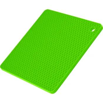 Chňapka Kochblume Silikonová podložka plástev-čtvercová Barva: Zelená