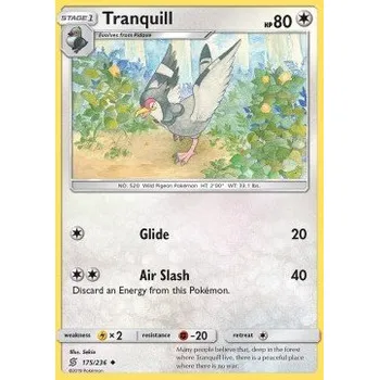 Volný čas Pokémon UNM 175/236 Tranquill - Unified Minds Stav: Good, Verze: NORMAL