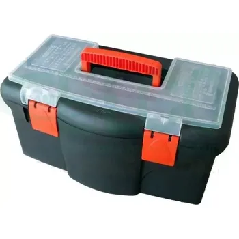 Plastový kufr Tood TB218 - 420x260x220mm, plastové přezky, 1.337g