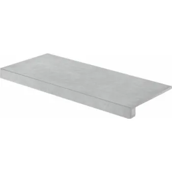 Dlažba Rako Extra schodová tvarovka světle šedá 40x80 (DCF84723)