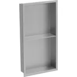 Mexen X-Wall-R vestavěná police s límcem a policí 60 x 30 cm, inox - 1910603010S 174054939