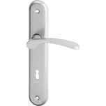 Dveřní kování ACT Viola (stříbrná), klika-klika, Otvor pro obyčejný klíč BB, AC-T Stříbrná, 72 mm 201849284