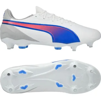 Kopačky Puma KING Match MxSG bílá/modrá EUR 43