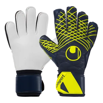 Brankářské rukavice Uhlsport Prediction Supersoft tmavě modrá/žlutá/bílá UK 6,5