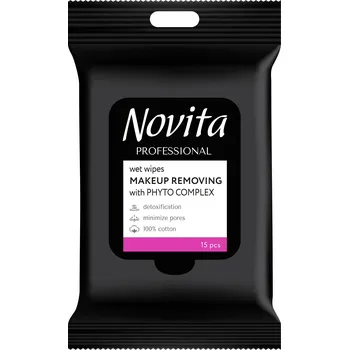 Hygienický ubrousek NOVITA Vlhčené ubrousky odličovací ubrousky 15 ks