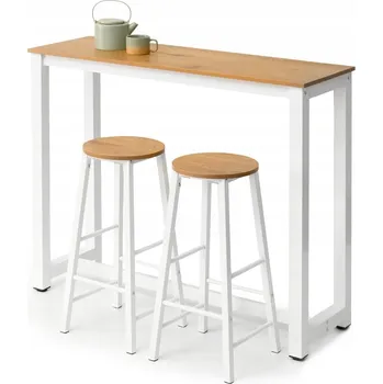 Jídelní židle Barová Židle Mebel-Partner bílý, dub 100 cm, dřevotříska