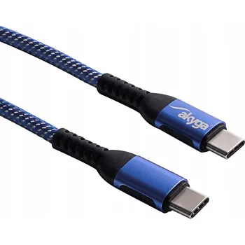 Datový kabel Kabel Akyga USB typ C - USB typ C 1 m modrý