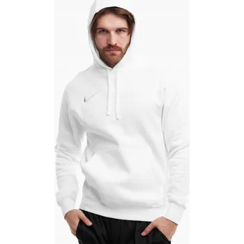 Pánská mikina Pánská mikina Nike bílá s kapucí bavlněná XL s logem