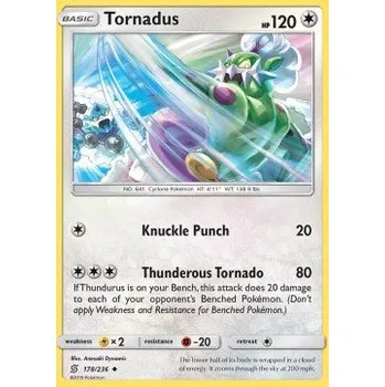 Sběratelská karetní hra Pokémon UNM 178/236 Tornadus - Unified Minds Stav: Near Mint, Verze: NORMAL