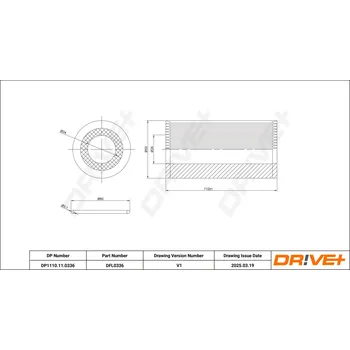 Olejový filtr Olejový filtr DRIVE+ DP1110.11.0336