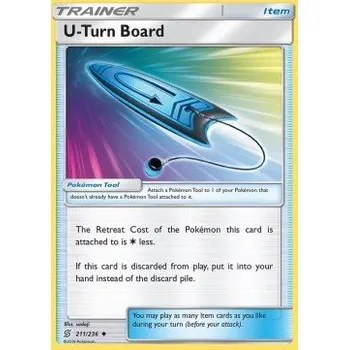 Volný čas Pokémon UNM 211/236 U-Turn Board - Unified Minds Stav: Excellent, Verze: NORMAL