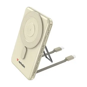 Powerbanka Verbatim, Power banka Charge ,n, Go se dvěma kabely, 5V, nabíjení telefonu, 32253, 5 000mAh, magnetické připevnění, zlatá