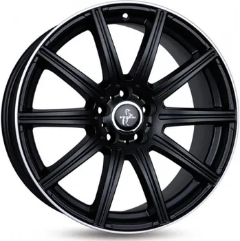 Auto-moto KESKIN Alu Kola Keskin Kt16 8.5X19 5X112 ET45 Matt Black Lip Polish 66.6