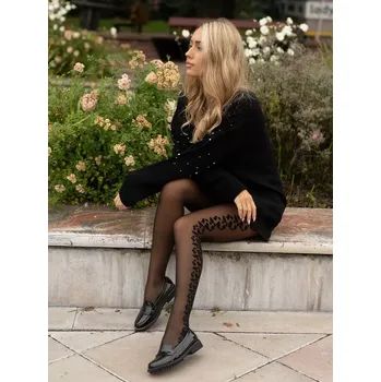 Dámské punčochy Dámské punčocháče Flexy 20 DEN - 4 (L) / černá