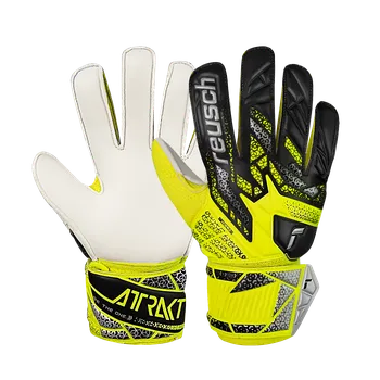 Brankářské rukavice Reusch Attrakt Solid žlutá/stříbrná UK 6