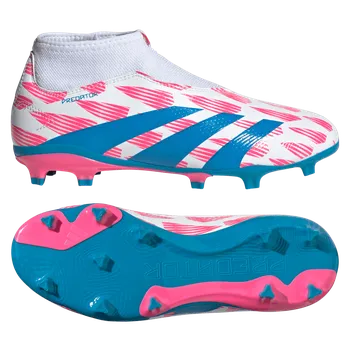 Míčový sport Adidas Predator League Laceless FG bílá/růžová/modrá EUR 30