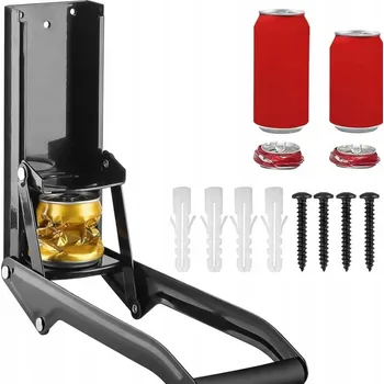 Obraz Lis na lahve a plechovky od piva a coly, nástěnný s otvírákem