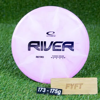 Disc golf RIVER - Retro (Latitude64) - discgolf driver disk pro začínající Barva: Růžová 173-175g