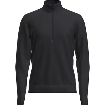 Pánská mikina Mikina na zip s dlouhým rukávem pánská ICEBREAKER M Mer 360 Realfleece Elem LS Half Z BLACK - L